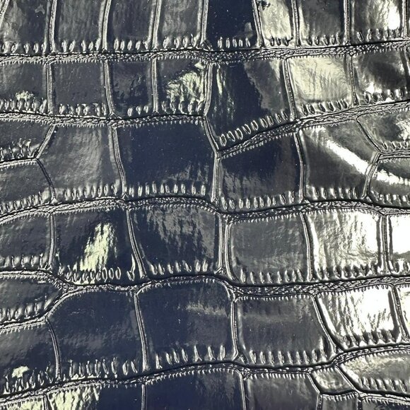 Estee Lauder Navy Blue  Crocodile Leather Cosmetic Travel Makeup‎ Zip Case - Picture 13 of 13